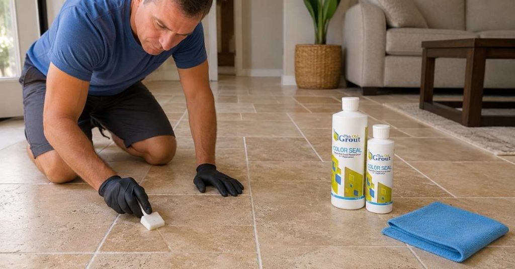 DIY grout restoration, new grout installation